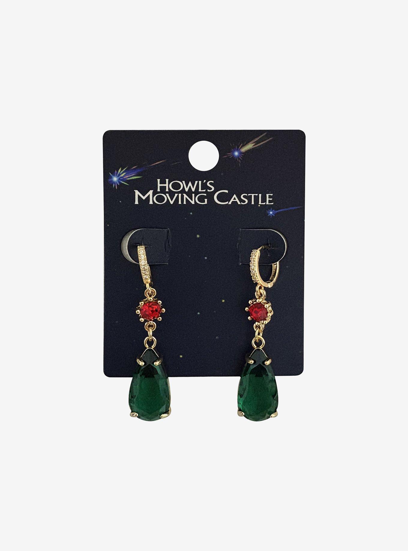 Studio Ghibli® Howl's Moving Castle Gem Hoop Earrings, , hi-res